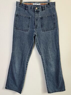 Tommy Hilfiger Y2K Carpenter Jeans Size 6 Wide Leg Utility Denim